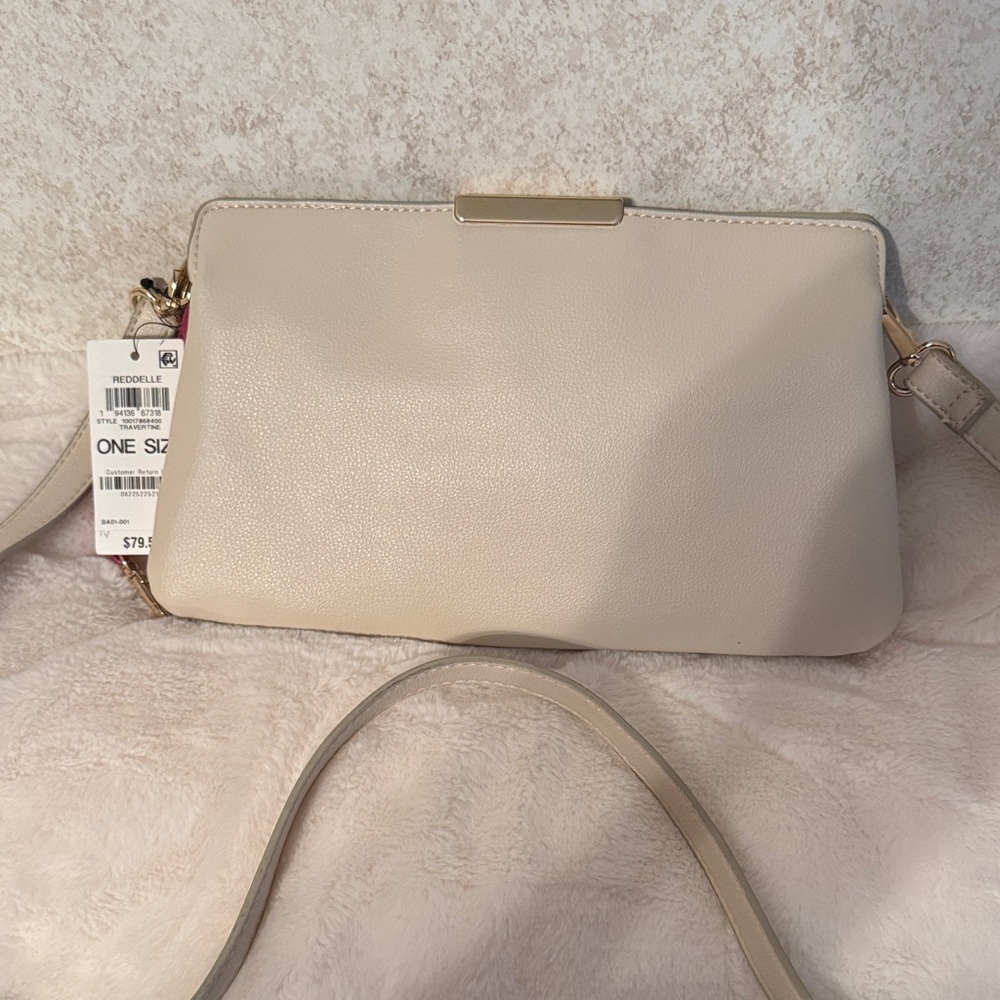 On 34th Chic Cream Crossbody Bag NWT